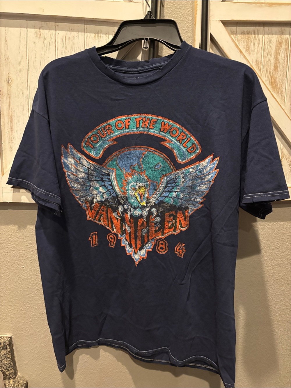 Tour Graphic Tee - Navy Blue Van Halen ptp 20